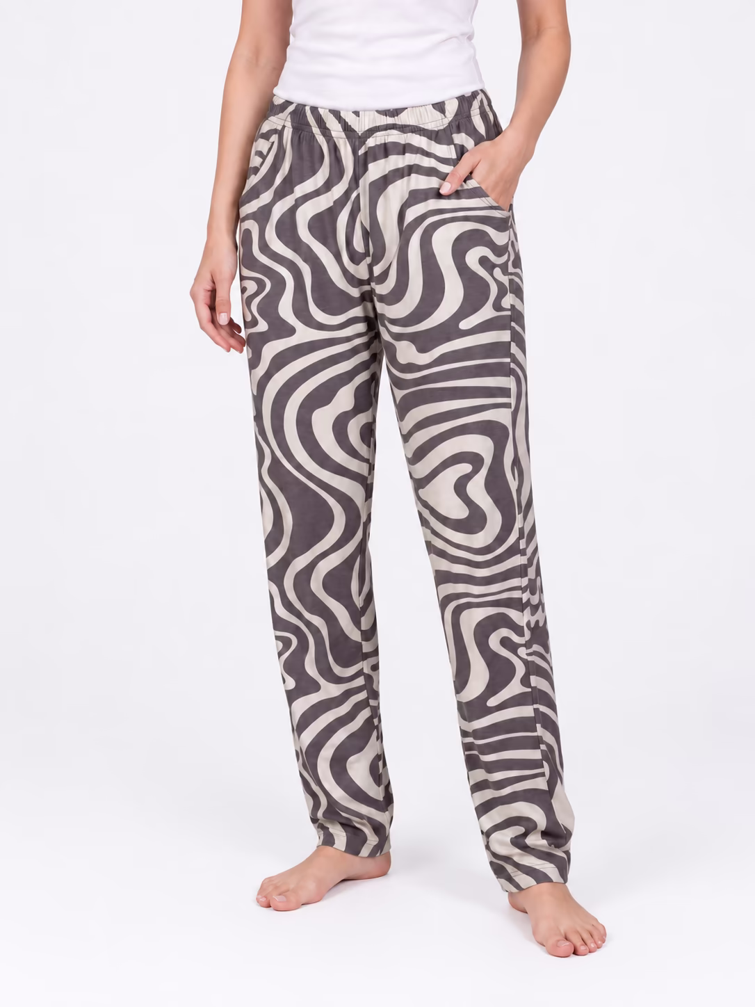 BAZ 10228 – 7 Kadın Pijama Alt — Ön
