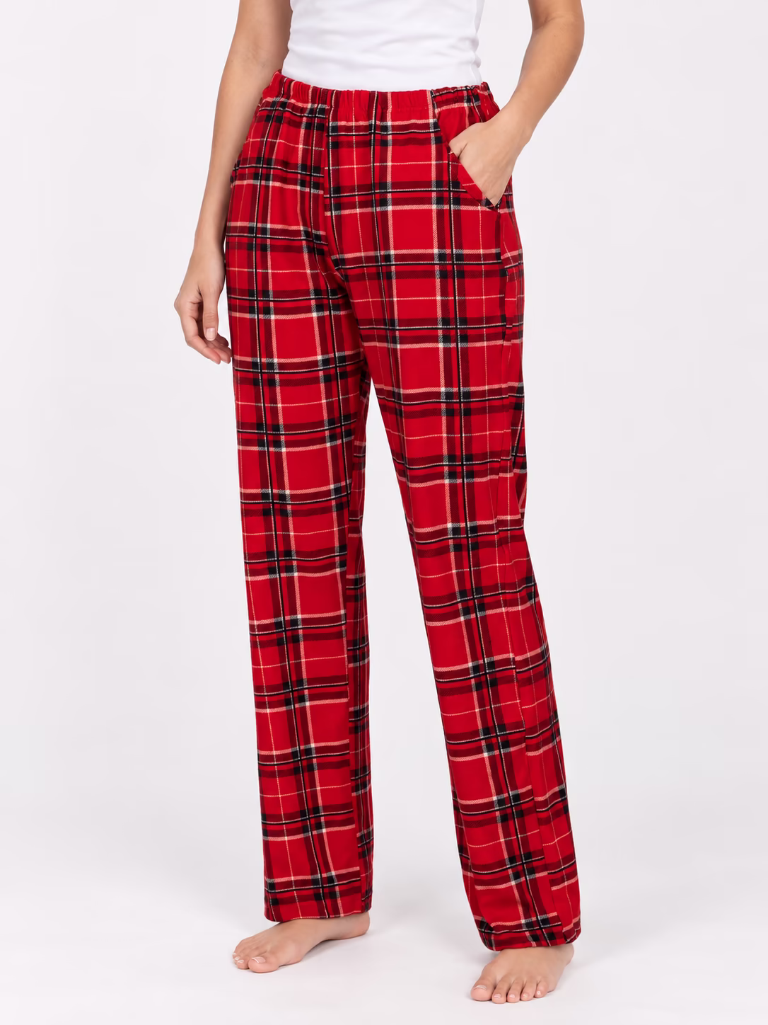 BAZ 10228 – 8 Kadın Kadife Pijama Alt — Ön