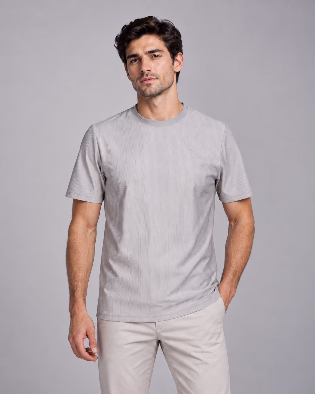 HE 312 Polyester Erkek T-Shirt — Ön