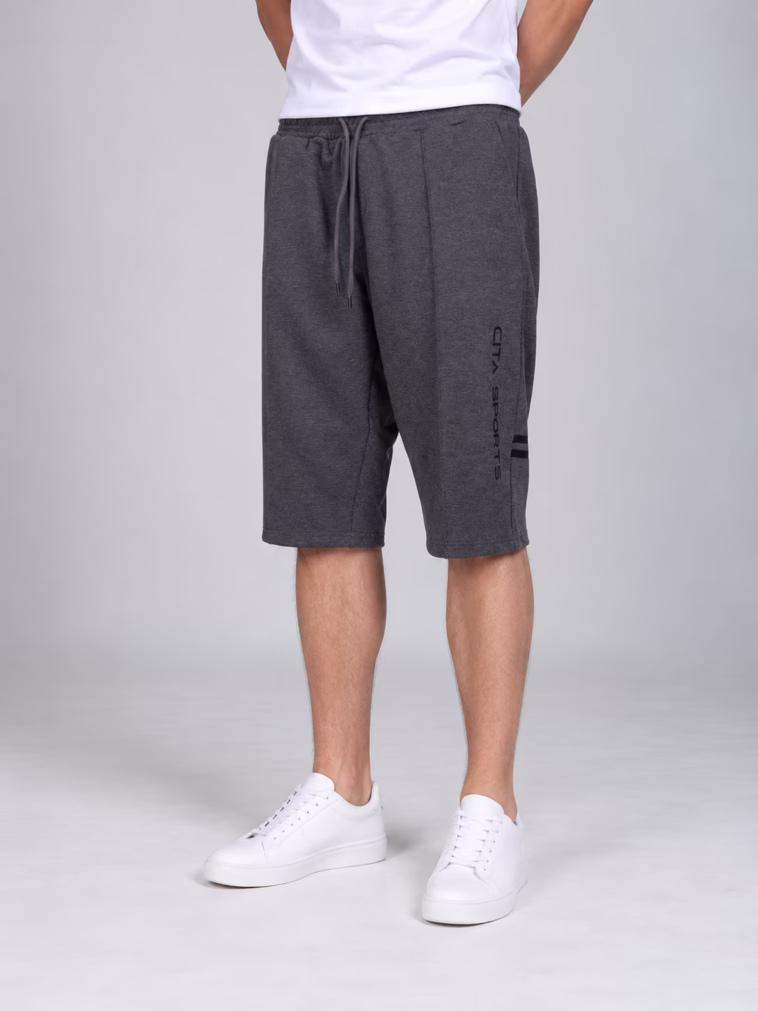 HE 445 Erkek Arka Şerit Detaylı Capri — Ön