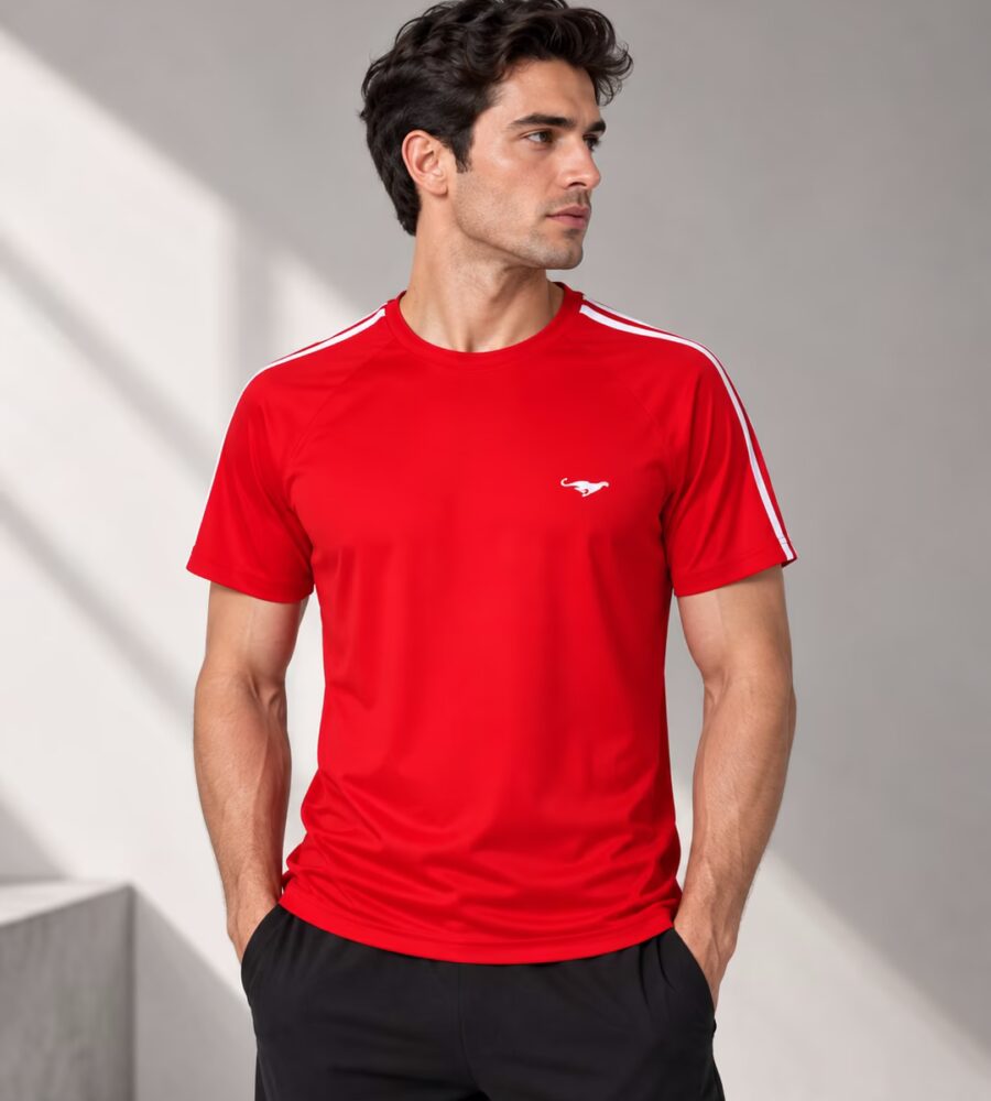 T016 Polyester Erkek T-Shirt arka yüz
